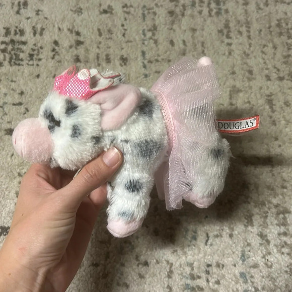 Douglas Cuddle Toys Loretta Balleria Pig Spotted Piglet Tutu Lovey Plush - Picture 2 of 7